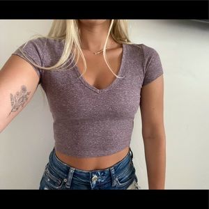 pacsun cropped shirt